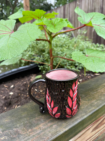 Carved Leaf Mug